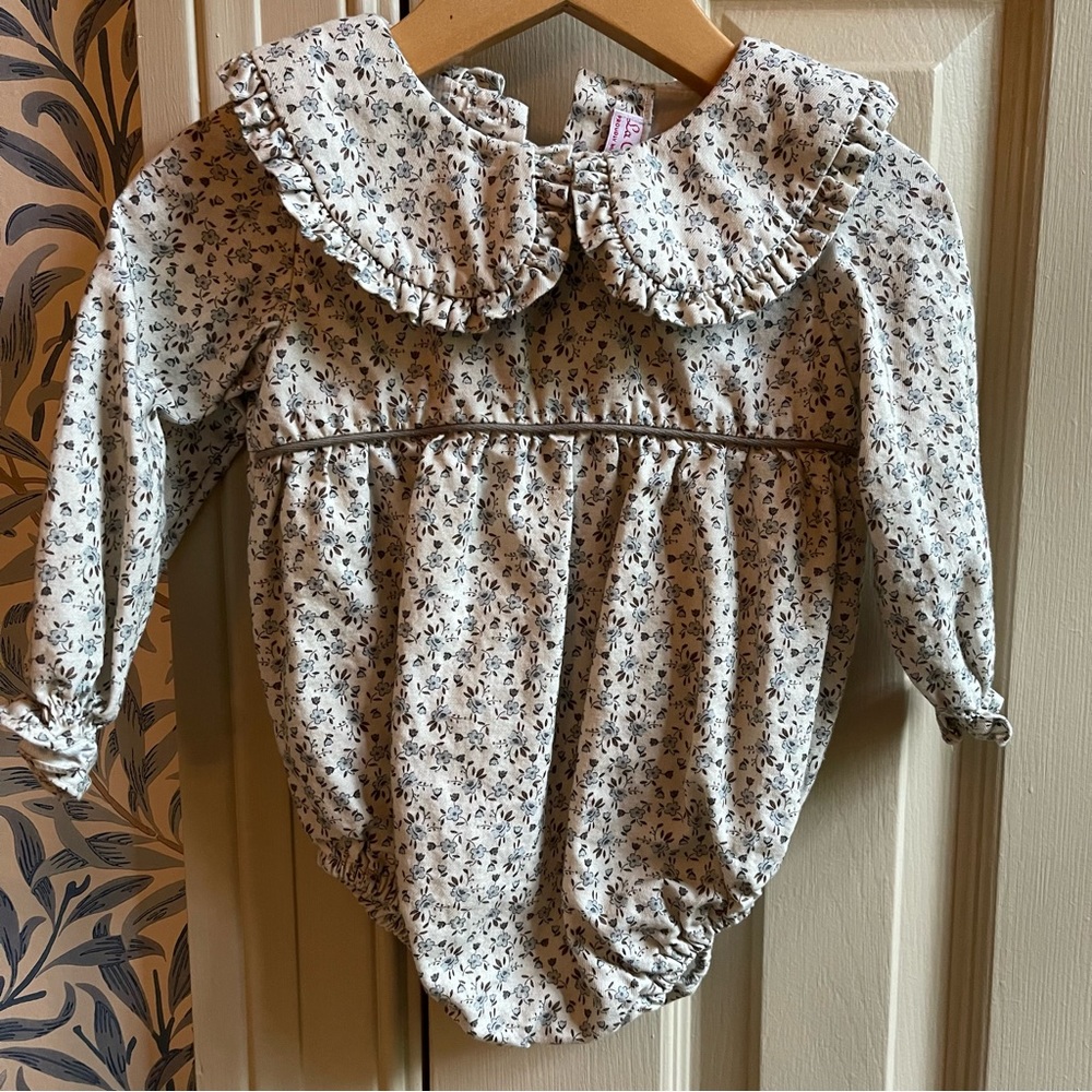 La Coqueta Floral Baby Romper, 12m